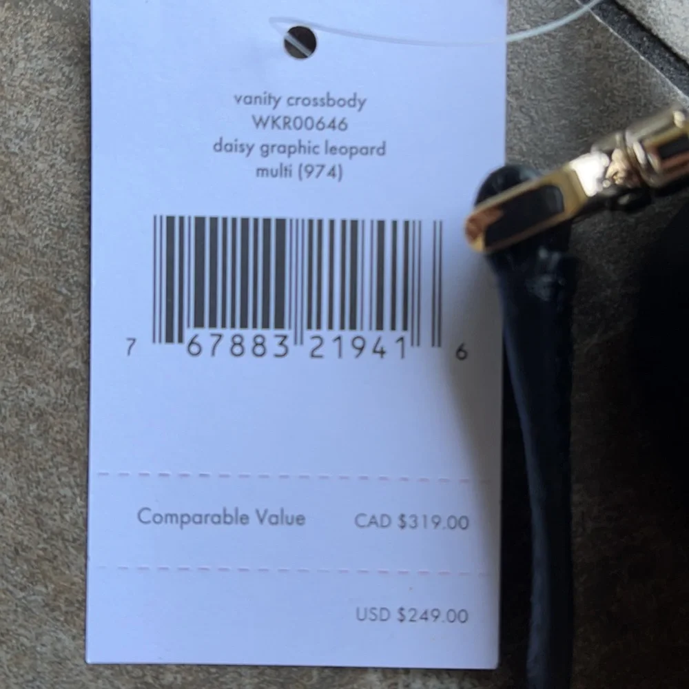 Kate Spade daisy graphic leopard vanity crossbody - Picture 5 of 16